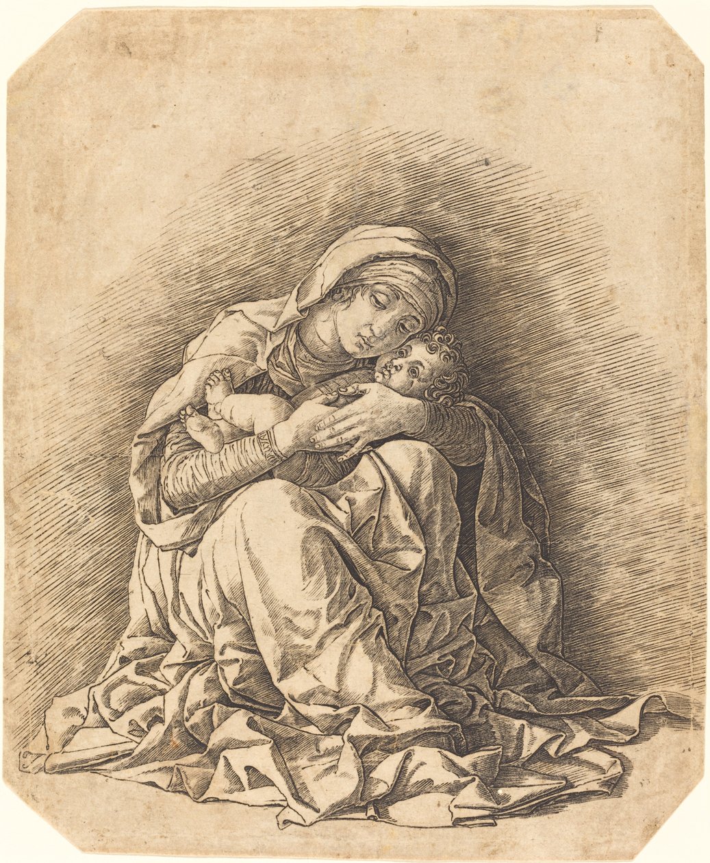 Bakire ve Çocuk by Andrea Mantegna