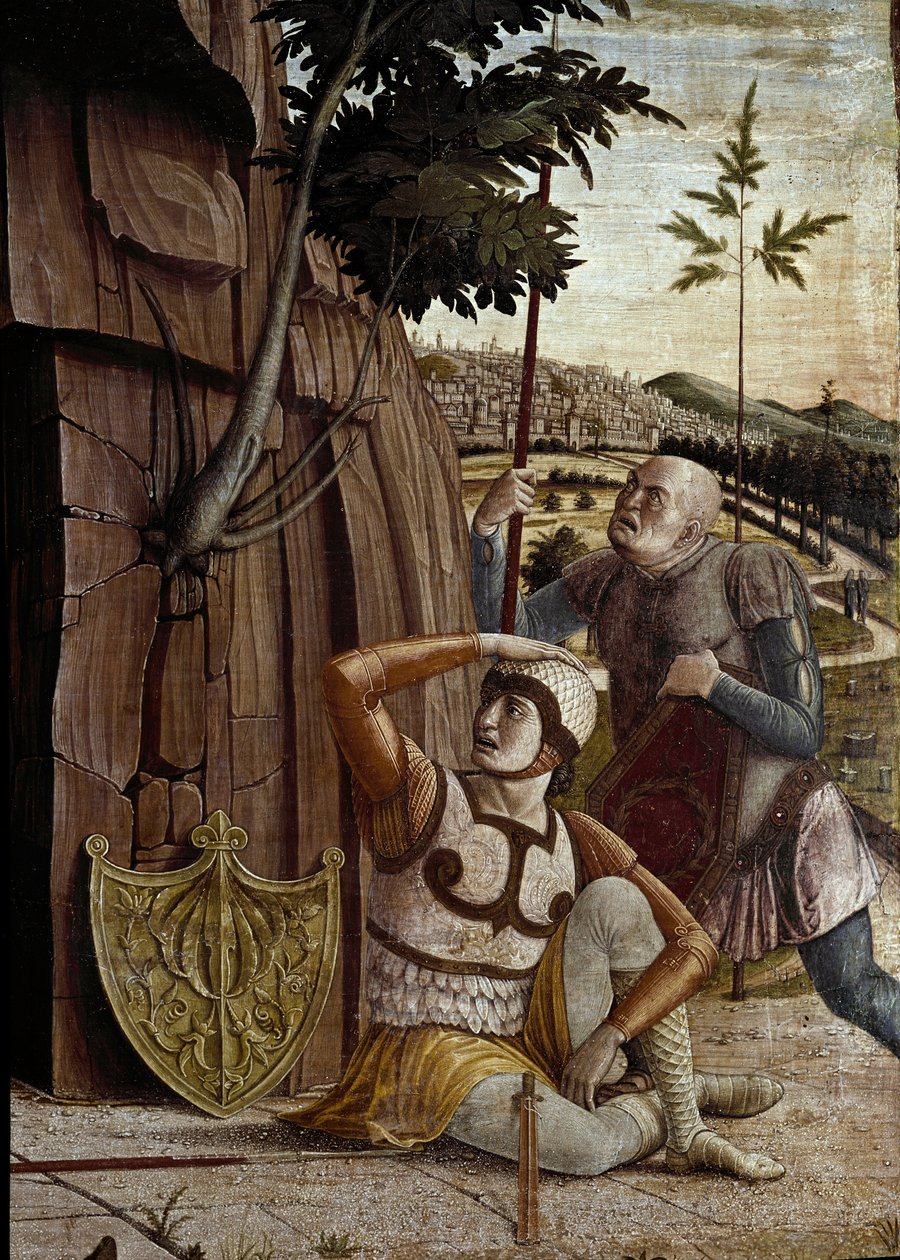 Diriliş, San Zeno sunağının predelle detayı (ahşap üzerine tempera) by Andrea Mantegna