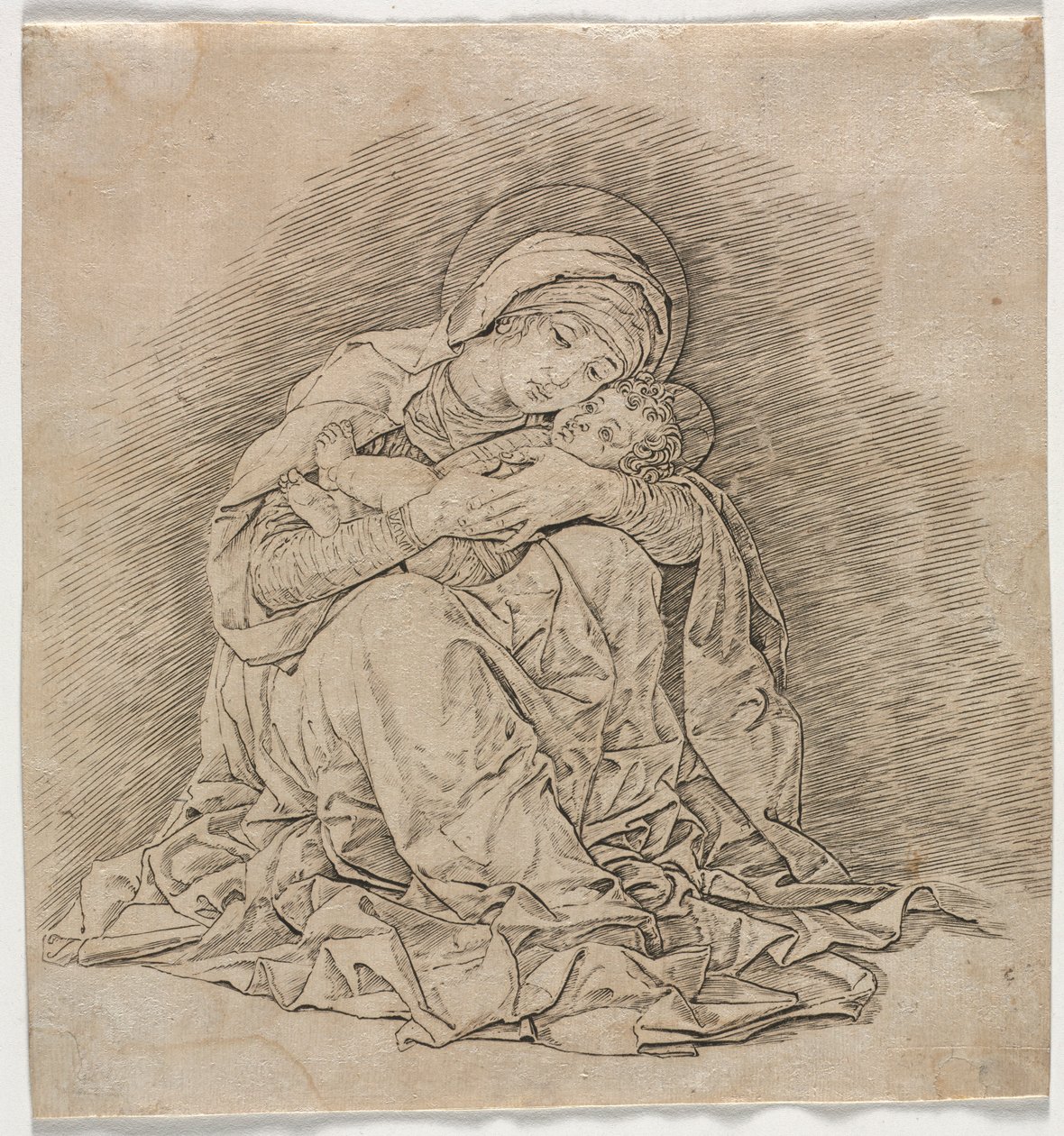 Bakire ve Çocuk, 1485-1491. by Andrea Mantegna