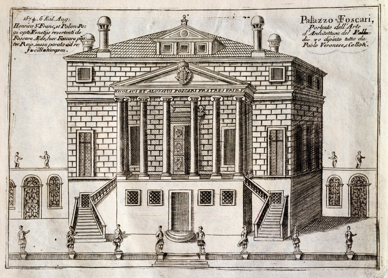 Andrea Palladio (1508-1580) tarafından tasarlanan La Malcontenta, Mira olarak bilinen Villa Foscari