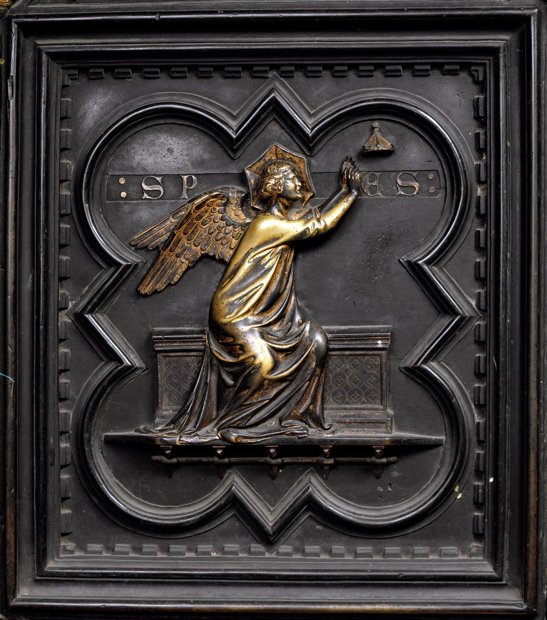 Hope, San Giovanni Vaftizhanesinin Güney Kapılarının A paneli, 1336 (bronz) by Andrea Pisano