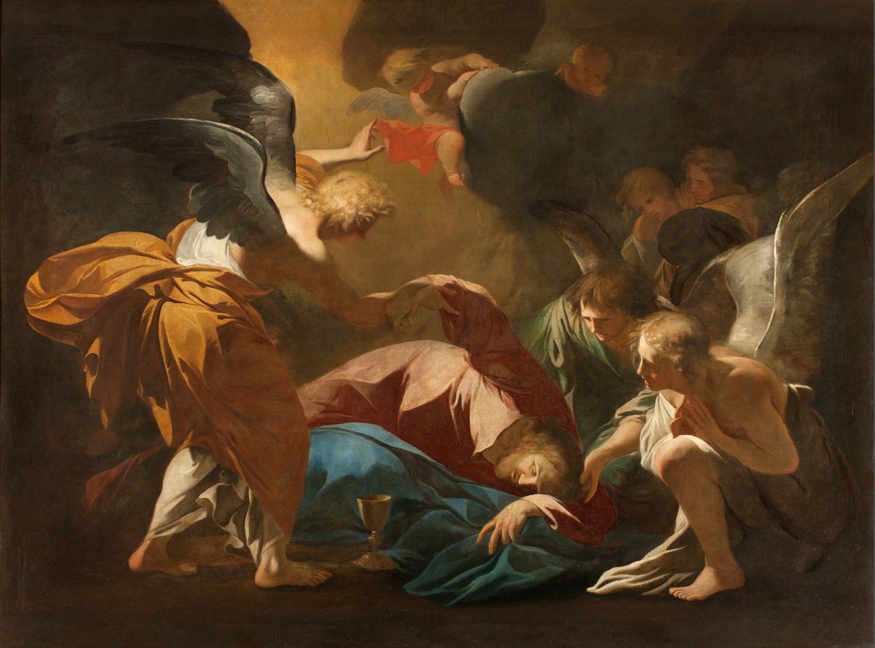 Milano, San Francesco da Paola Kilisesi, Andrea Pozzo, Melekler Gethsemane Bahçesinde İsa
