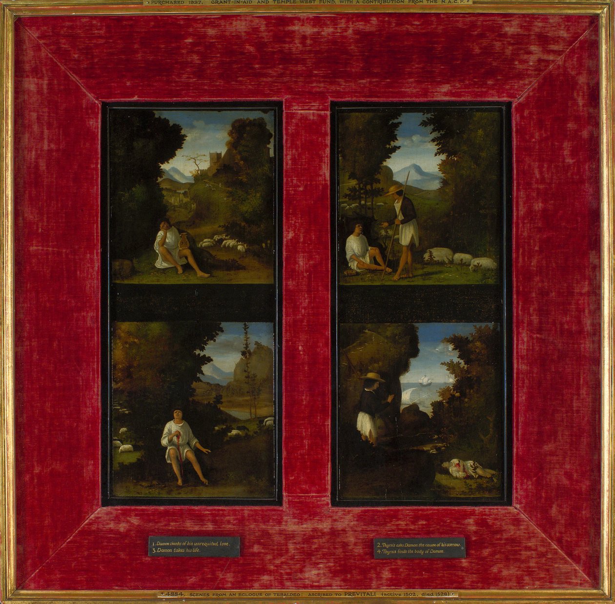Tebaldeos Ekloglarından Sahneler, c. 1510 by Andrea Previtali