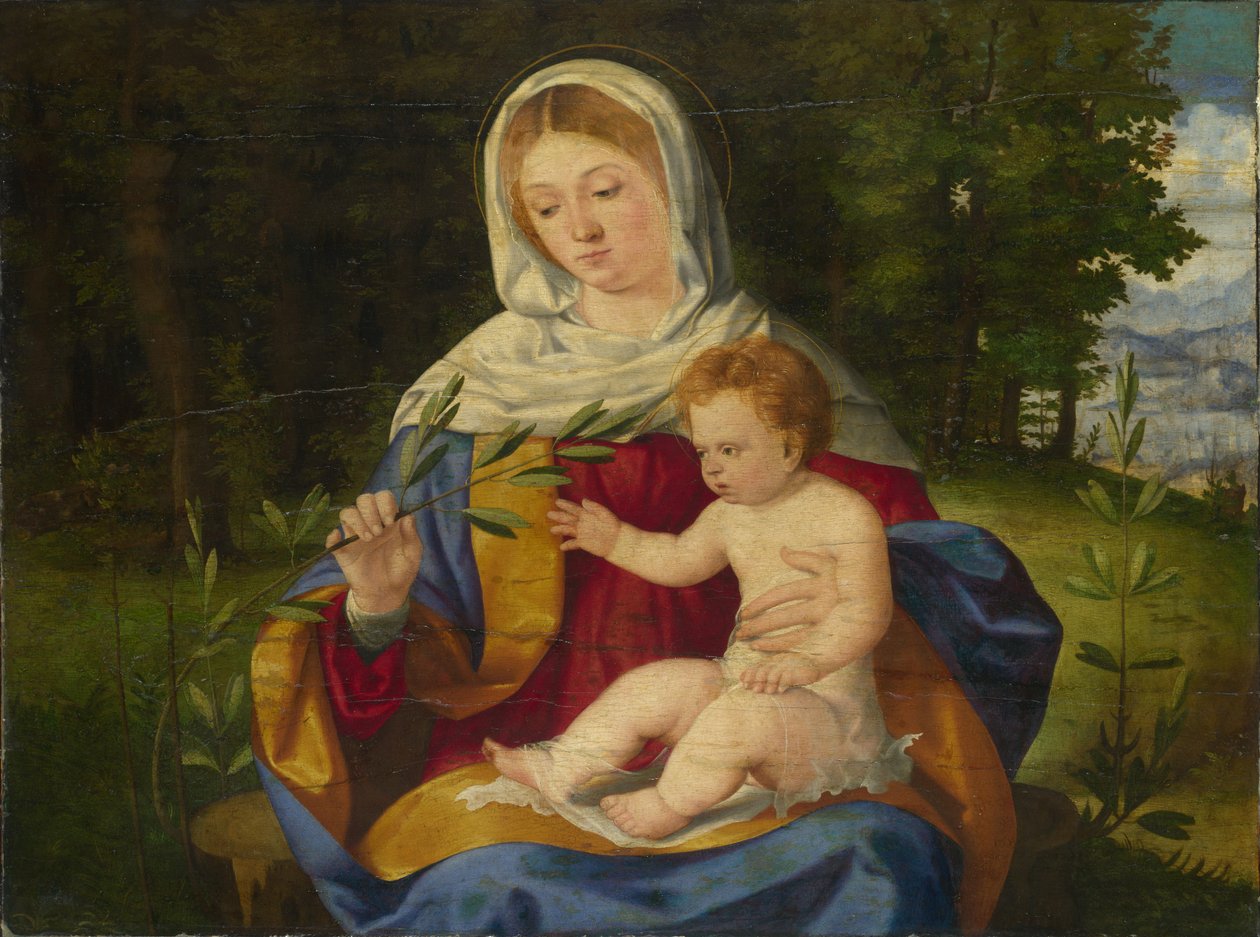 Bakire ve Zeytin Sürgünlü Çocuk, 1515 civarı by Andrea Previtali