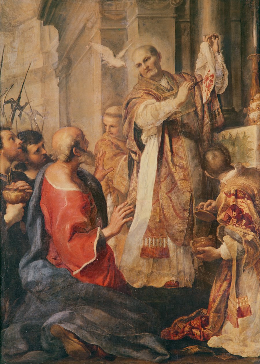 Aziz Gregory the Great (c.540-604) by Andrea Sacchi
