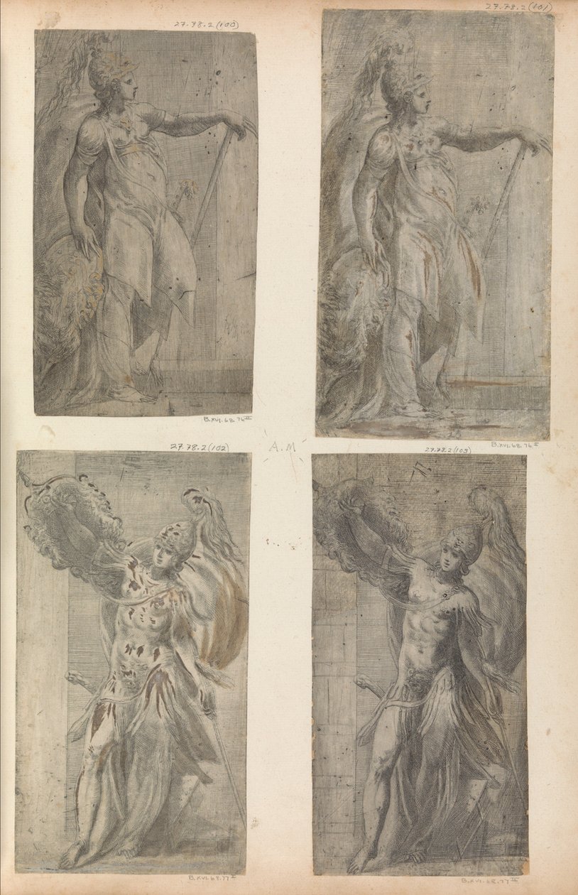 Bellona, ​​yaklaşık 1546-52. by Andrea Schiavone