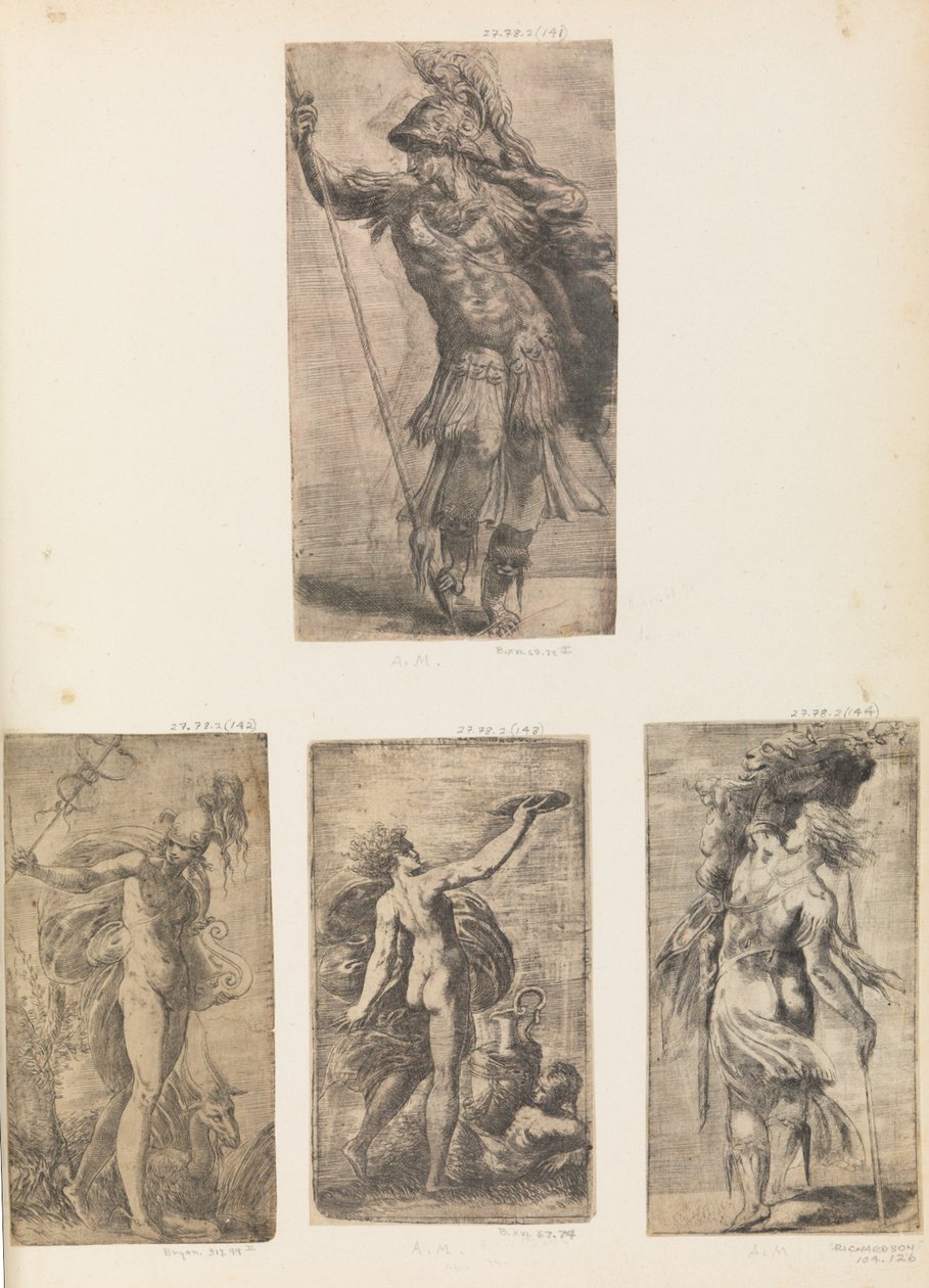 Mars, yaklaşık 1546-52. by Andrea Schiavone