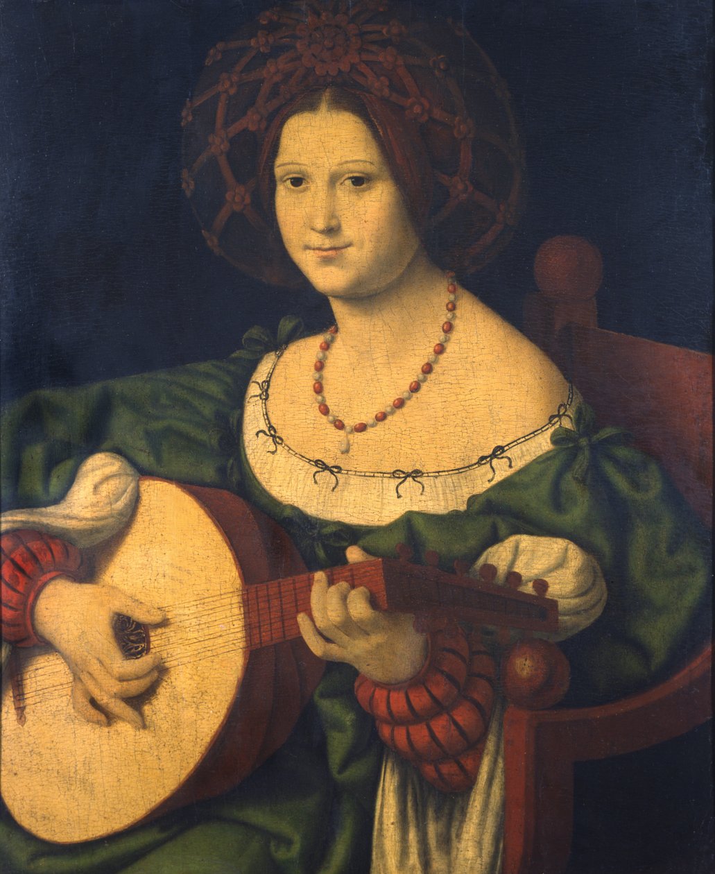 Udlu Kadın, c.1510 (panelde yağlı boya) by Andrea Solario