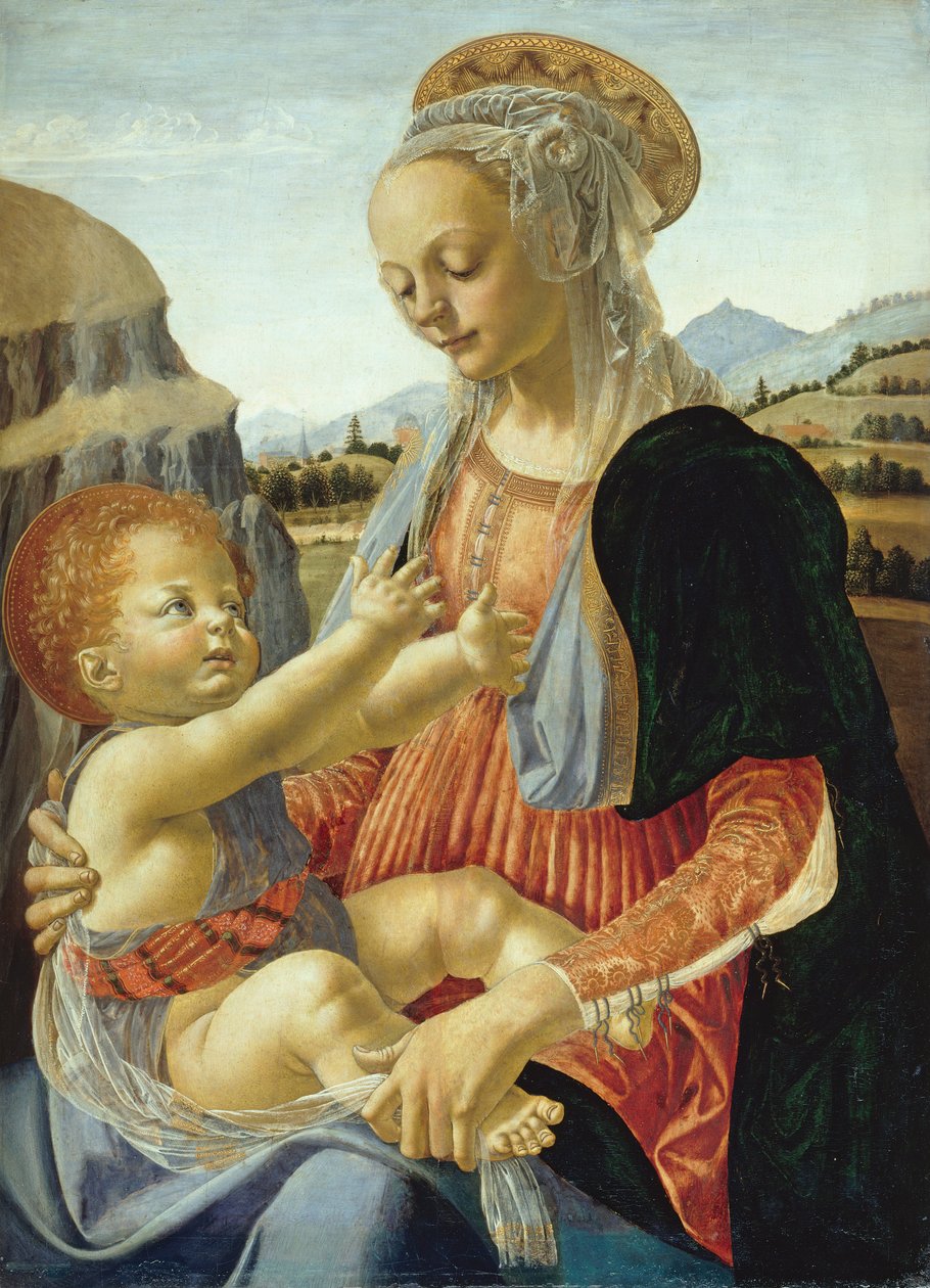 madonna ve çocuk by Andrea Verrocchio