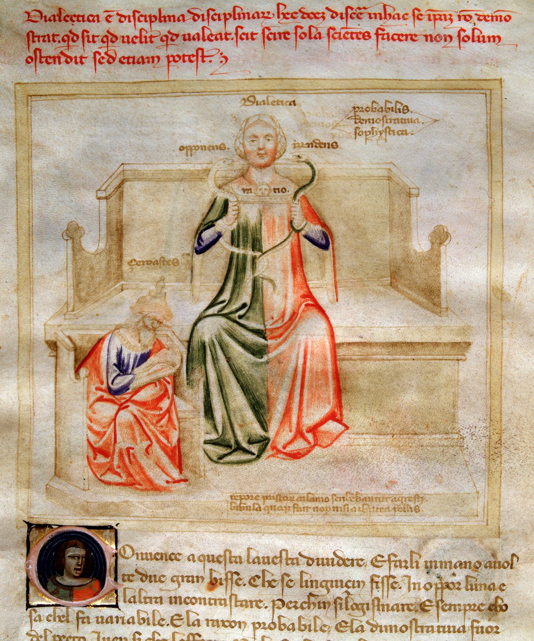 Diyalektiğin Alegorileri "" Chansonne des sept Vertus et des sept Bartolomeo di Bartoli