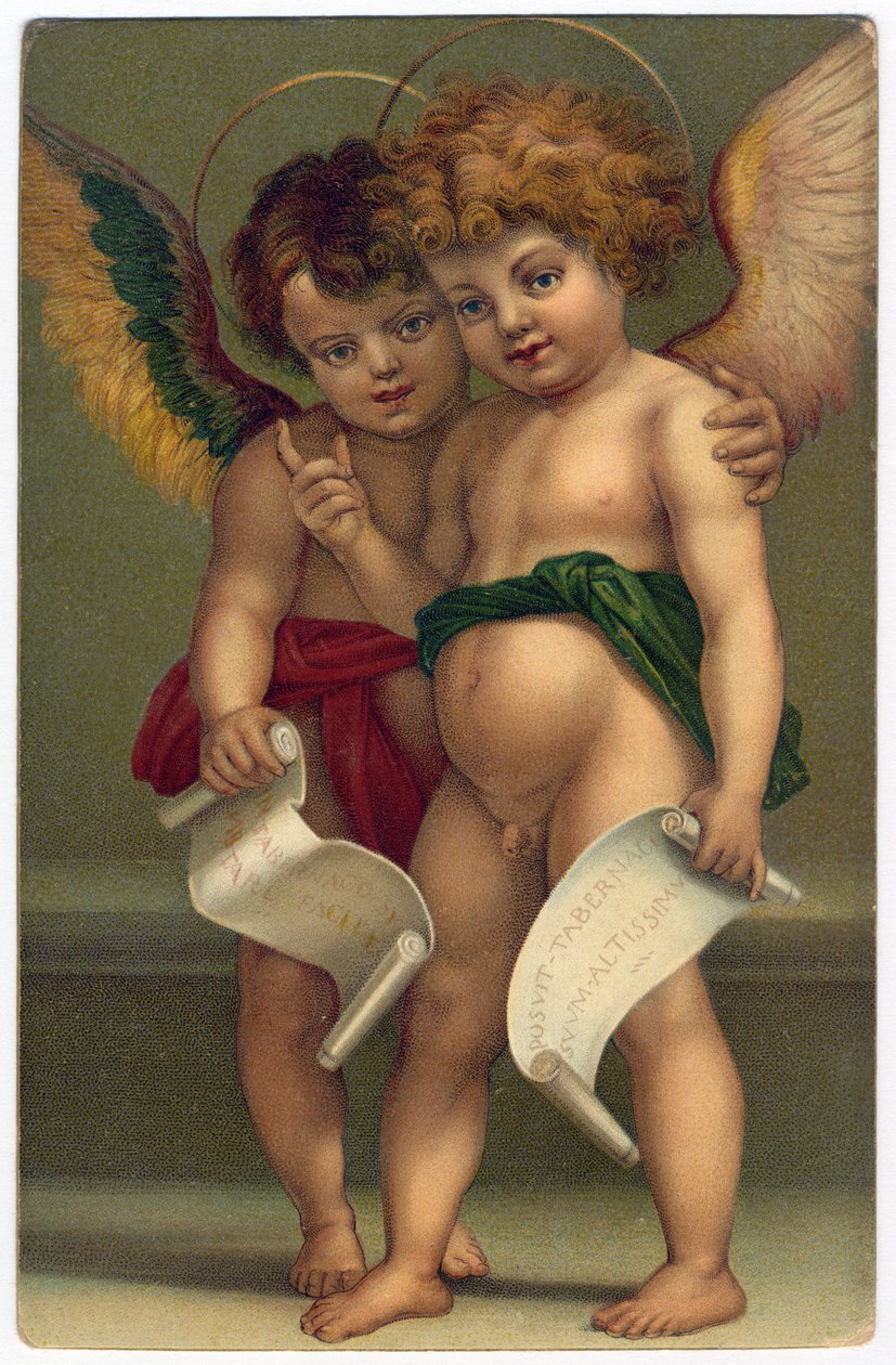 İki melek. Ressam ANDREA DEL SARTO