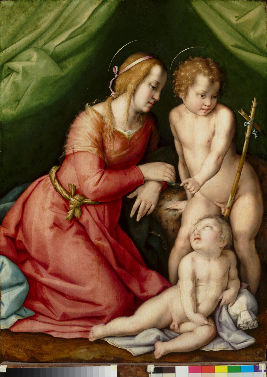 Aziz John ile Madonna ve Çocuk by Andrea del (workshop of) Sarto