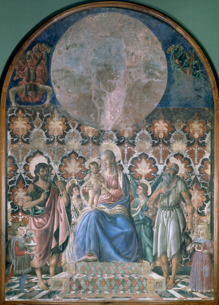 Madonna ve Meleklerle Çocuk, c1443 by Andrea del Castagno