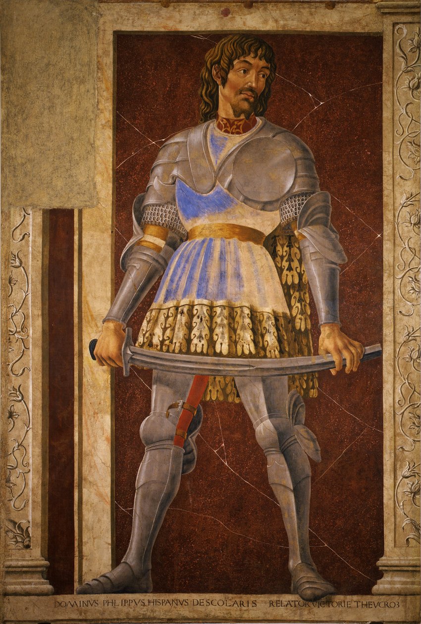 Pippo Spano, Niccolò Acciaiuoli, Francesco Petrarca by Andrea del Castagno