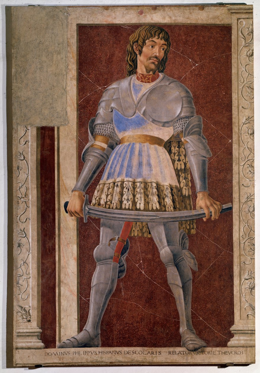 Floransalı condottiere Pippo Spano'nun portresi (Fresco by Andrea del Castagno