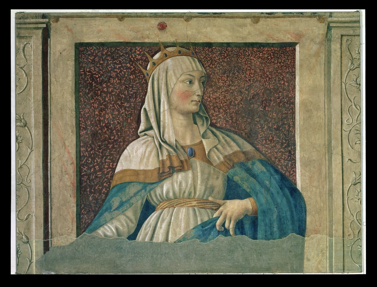 Ünlü erkek ve kadınlardan oluşan Villa Carducci serisinden Kraliçe Esther, c.1450 by Andrea del Castagno