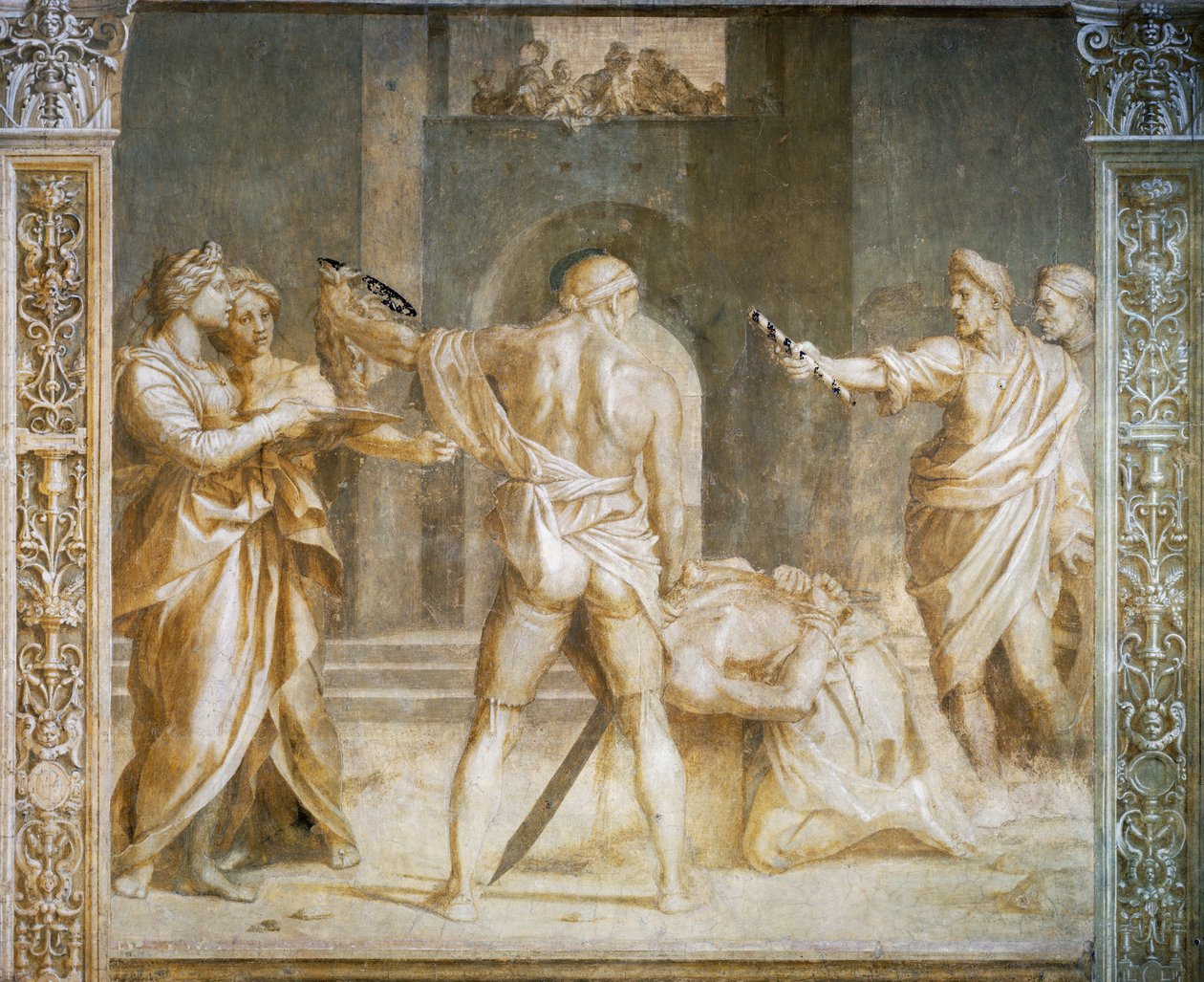 Baptist'in kafasının kesilmesi by Andrea del Sarto