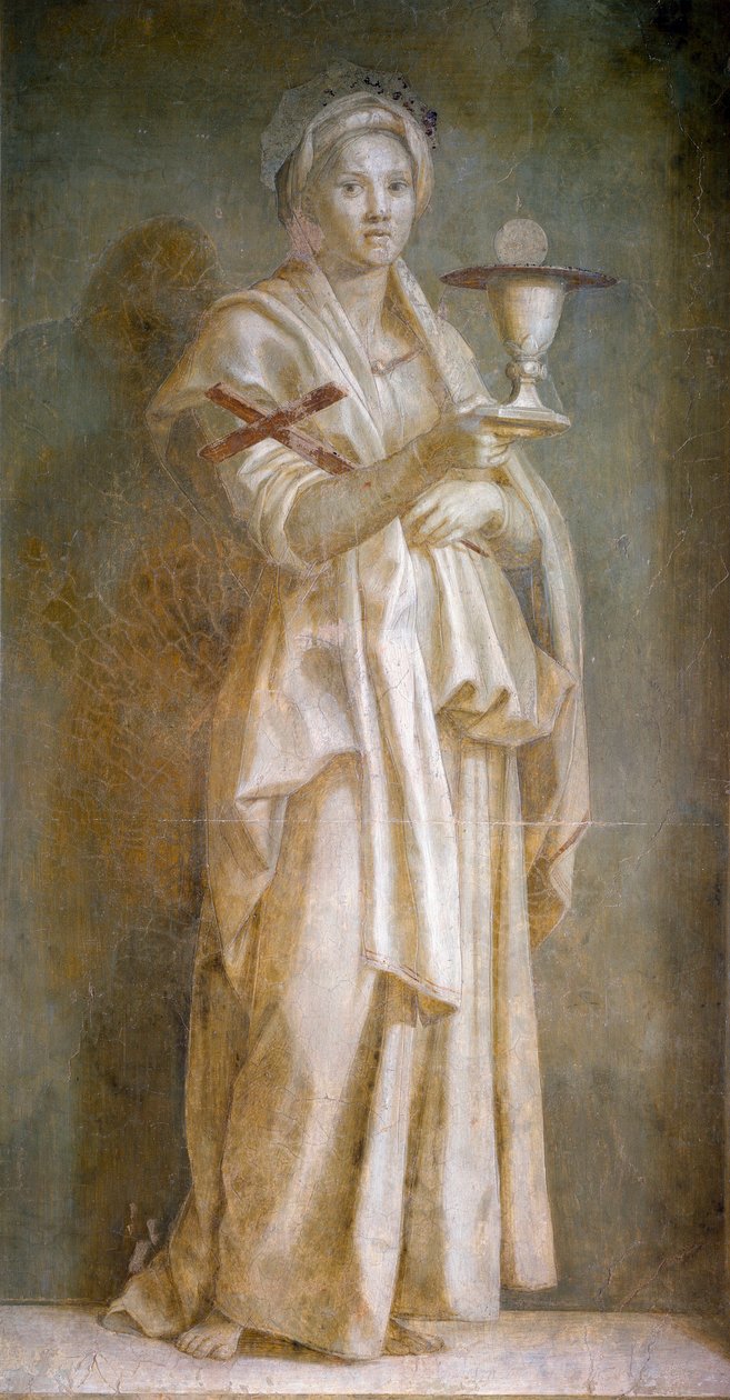 La Faith Fresco, Andrea del Sarto (1486-1531) 1522 Dim.194x110 cm Floransa, Chiostro dello Scalzo by Andrea del Sarto