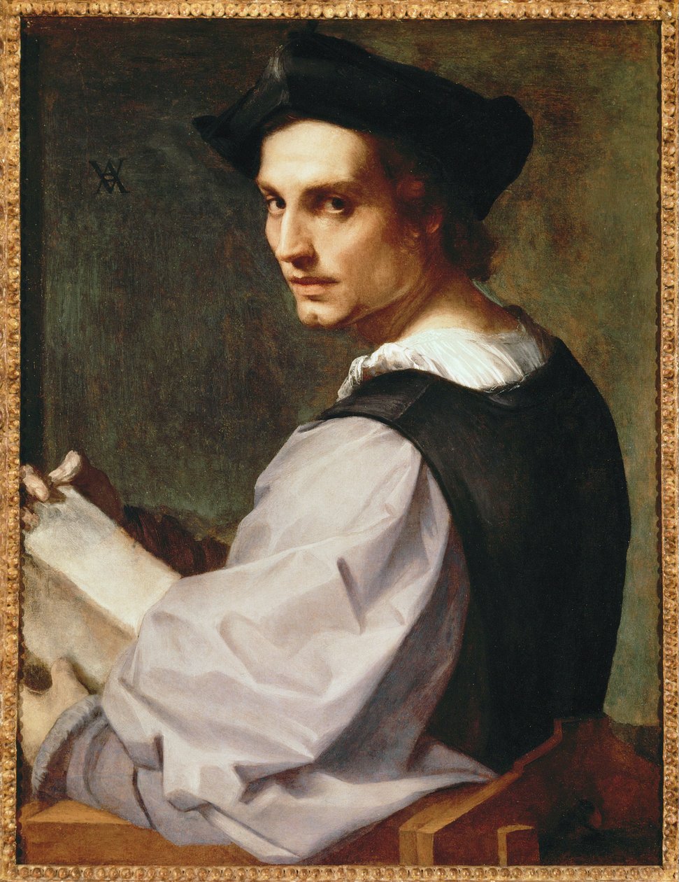 Genç bir adamın portresi by Andrea del Sarto