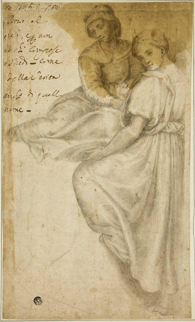 Aziz Anne ve Salver ile Ayakta Kadın by Andrea del Sarto