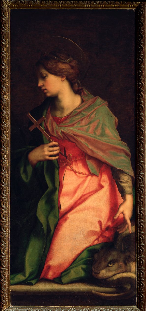 Antakyalı Aziz Margarita, Aziz Agnes Sunağı (Resim, 1525-1528) by Andrea del Sarto