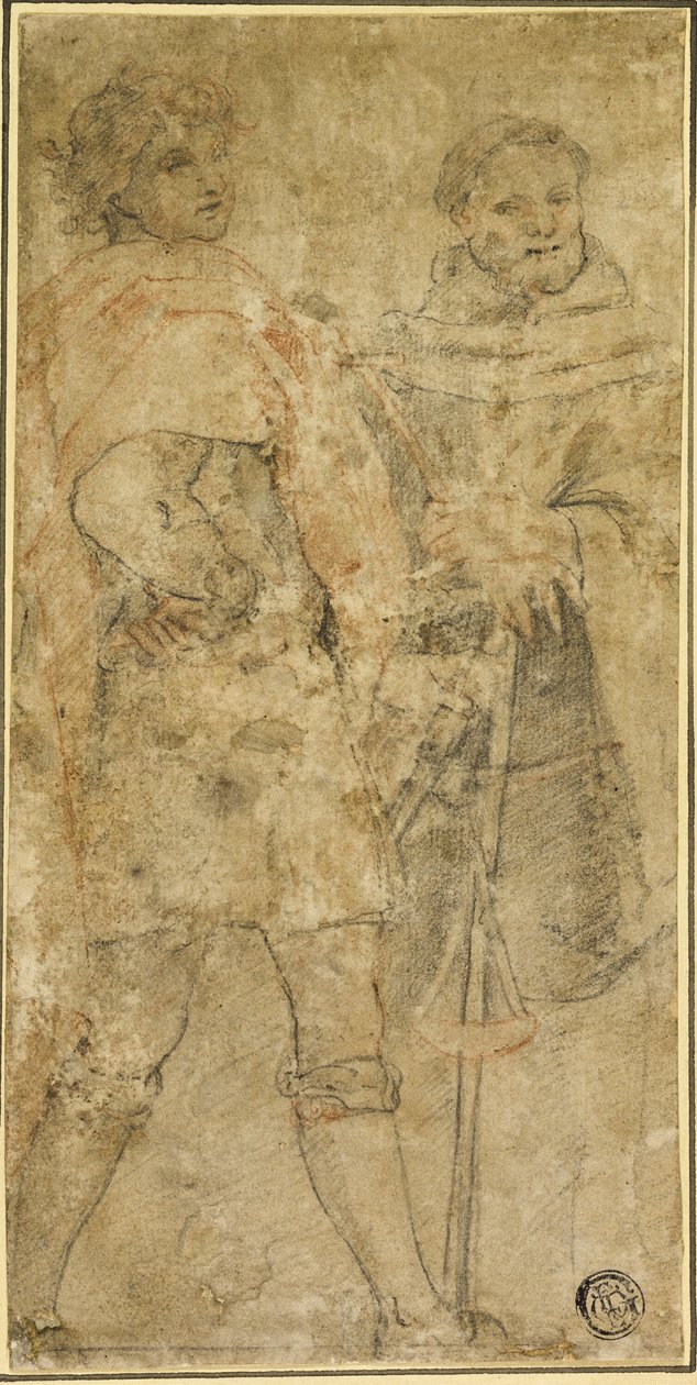 Aziz Michael ve San Giovanni Gualberto by Andrea del Sarto