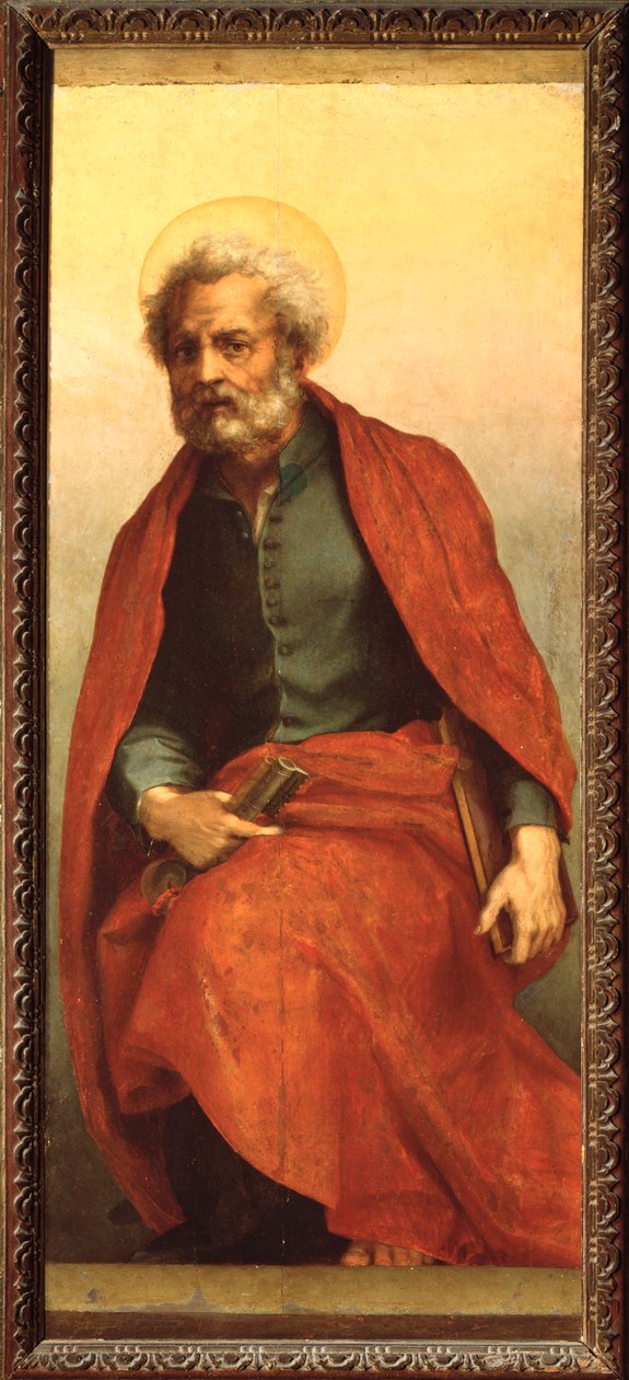 Aziz Petrus, Aziz Agnes Sunağı (Resim, 1525-1528) by Andrea del Sarto
