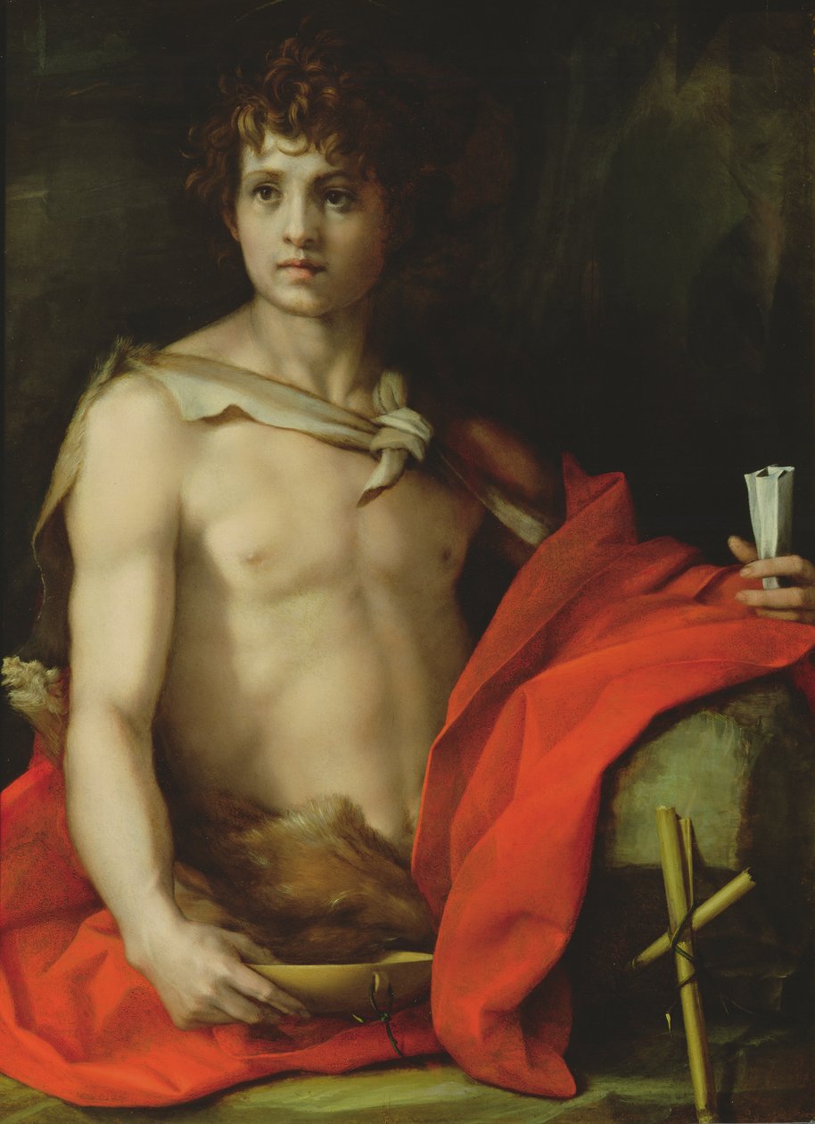 Vaftizci Yahya, 1522 (gemide tempera) by Andrea del Sarto