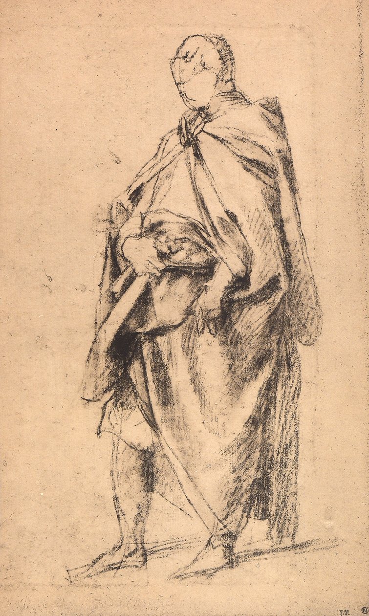 Erkek Figürü Çalışması by Andrea del Sarto