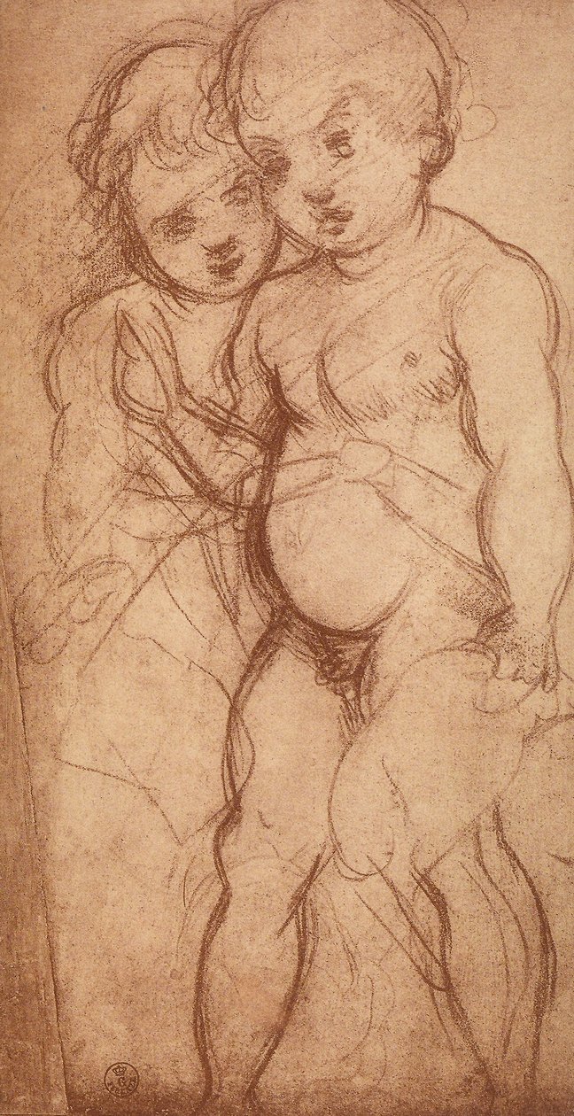 İki melek çalışması; Andrea del Sarto