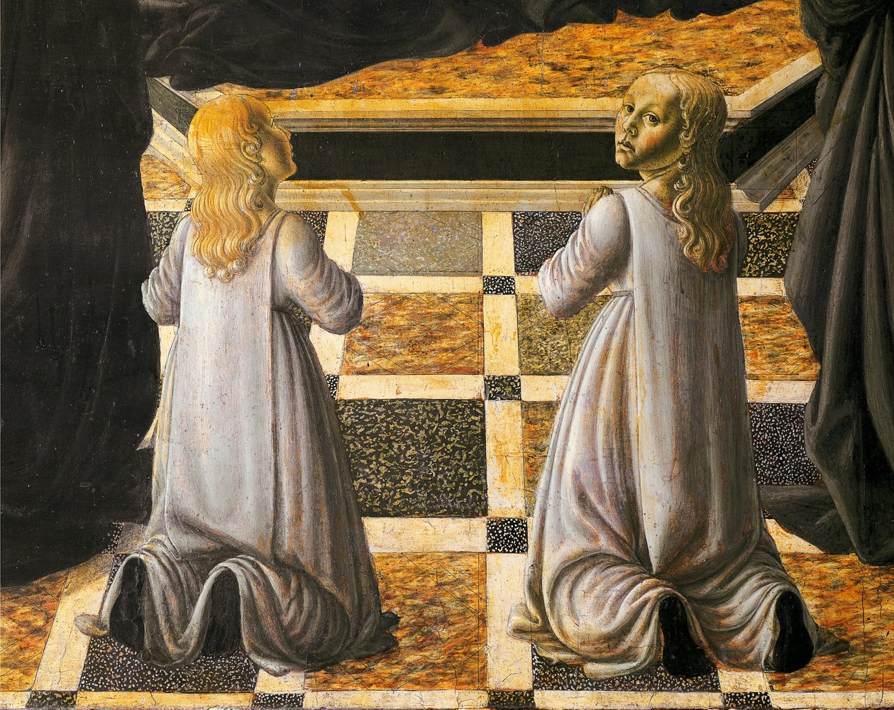 Aziz Monica, Andrea del Verrocchio (1437-1488), detay, Santo Spirito Kilisesi, Floransa by Andrea del Verrocchio