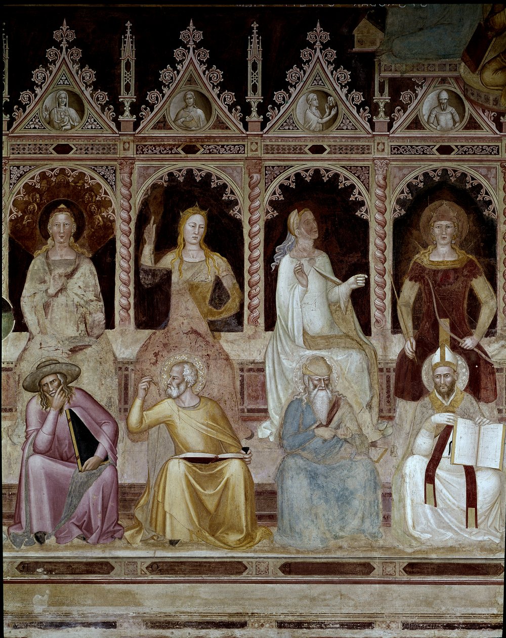 Aziz Thomas Aquinas#39;ın Zaferi by Andrea di Bonaiuto (fl.1343 77)