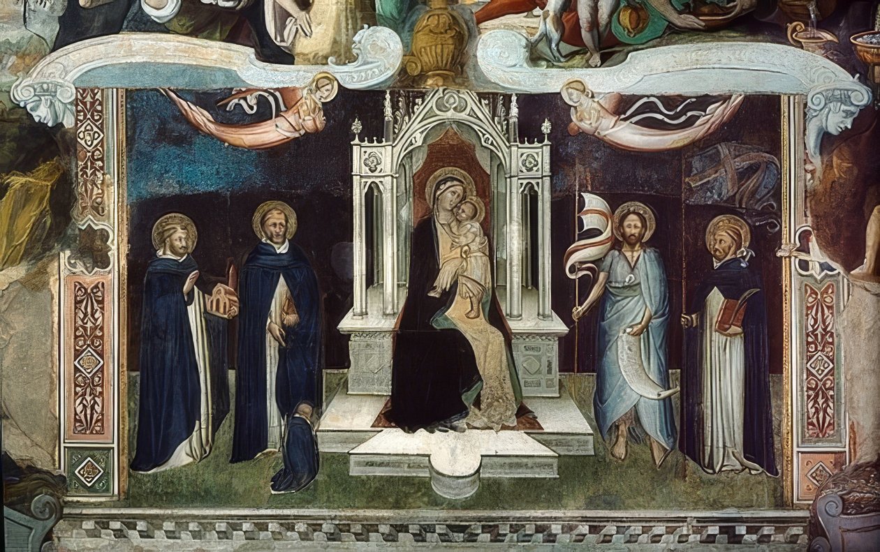 Thronende Madonna. 1370 by Andrea di Bonaiuto