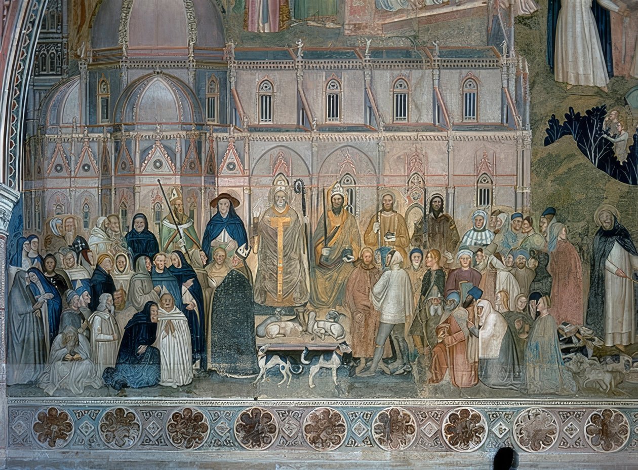 Dominik rahiplerinin zaferi. 1367-1369 by Andrea di Bonaiuto