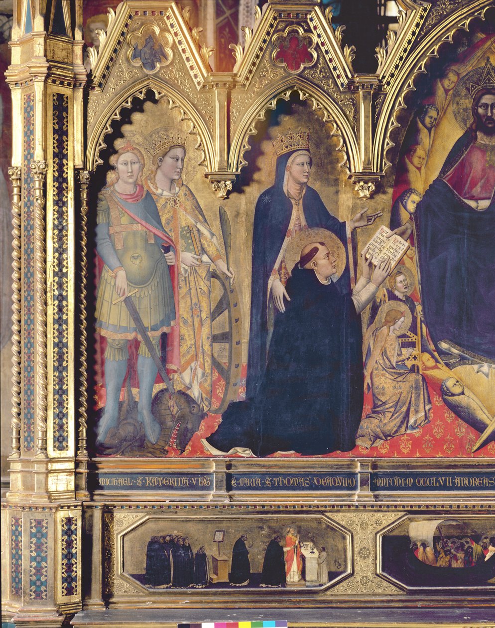 Strozzi Altarpiece, 1357 72246 panel detayı by Andrea di Cione Orcagna