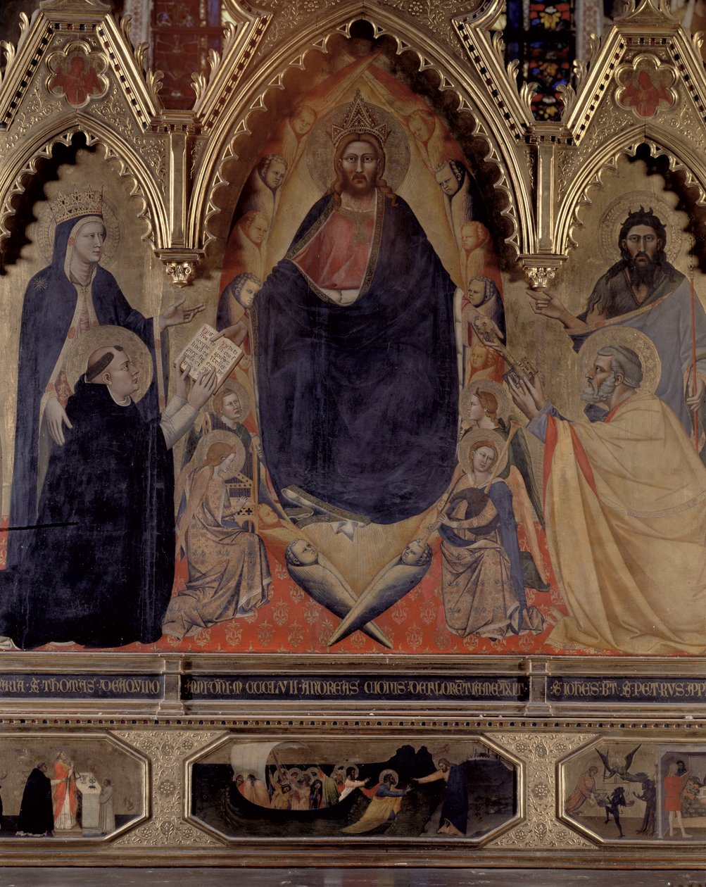 Strozzi Altarpiece, 1357 72246 panel detayı by Andrea di Cione Orcagna