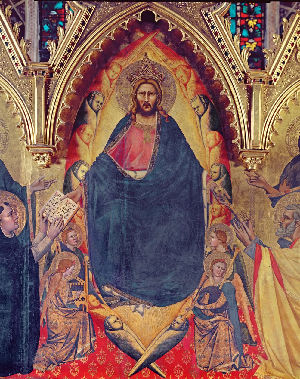 Strozzi Altarpiece, 1357 72246 panel detayı by Andrea di Cione Orcagna