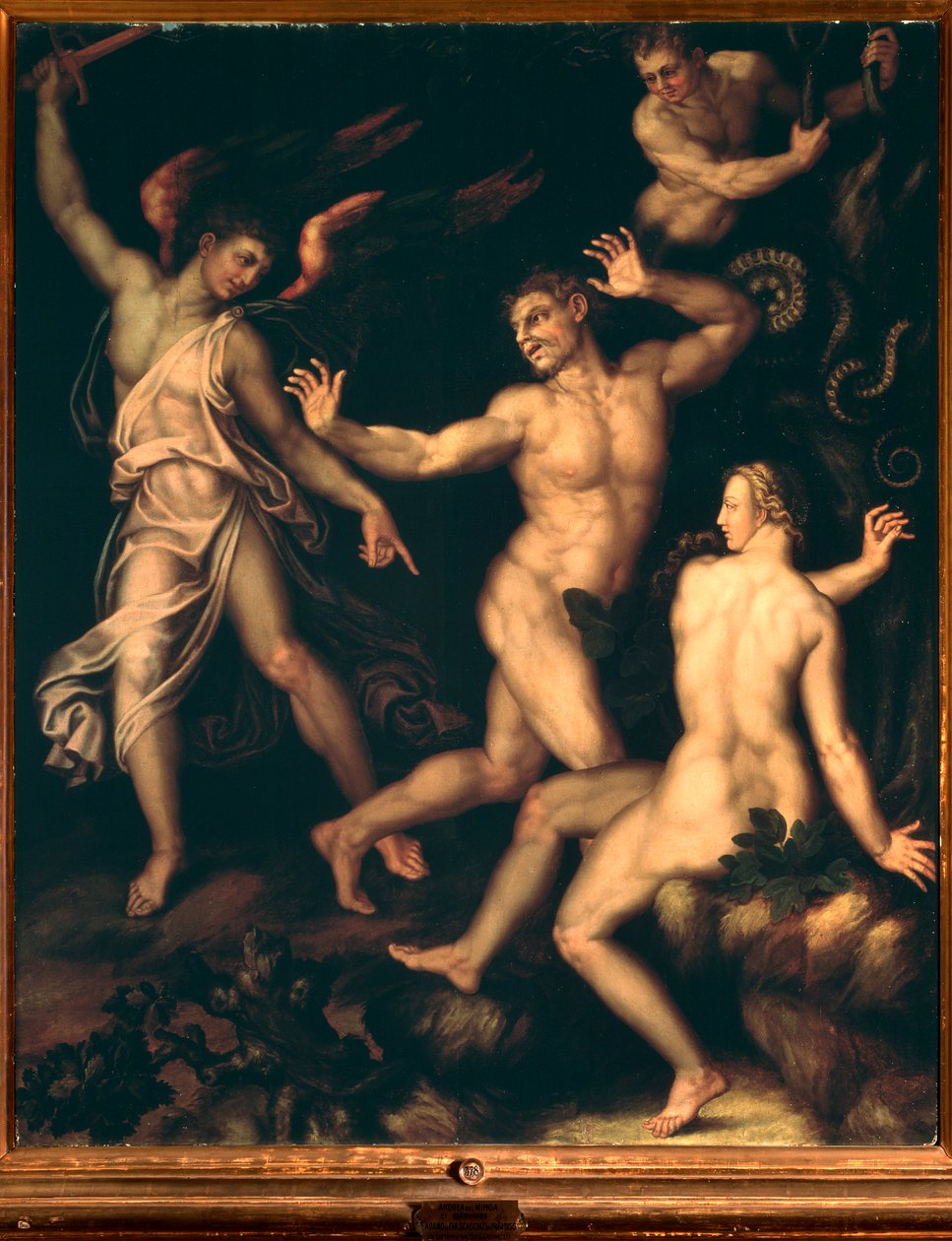 Adem ve Havva cennetten kovuldu (Resim by Andrea di Mariotto del Minga
