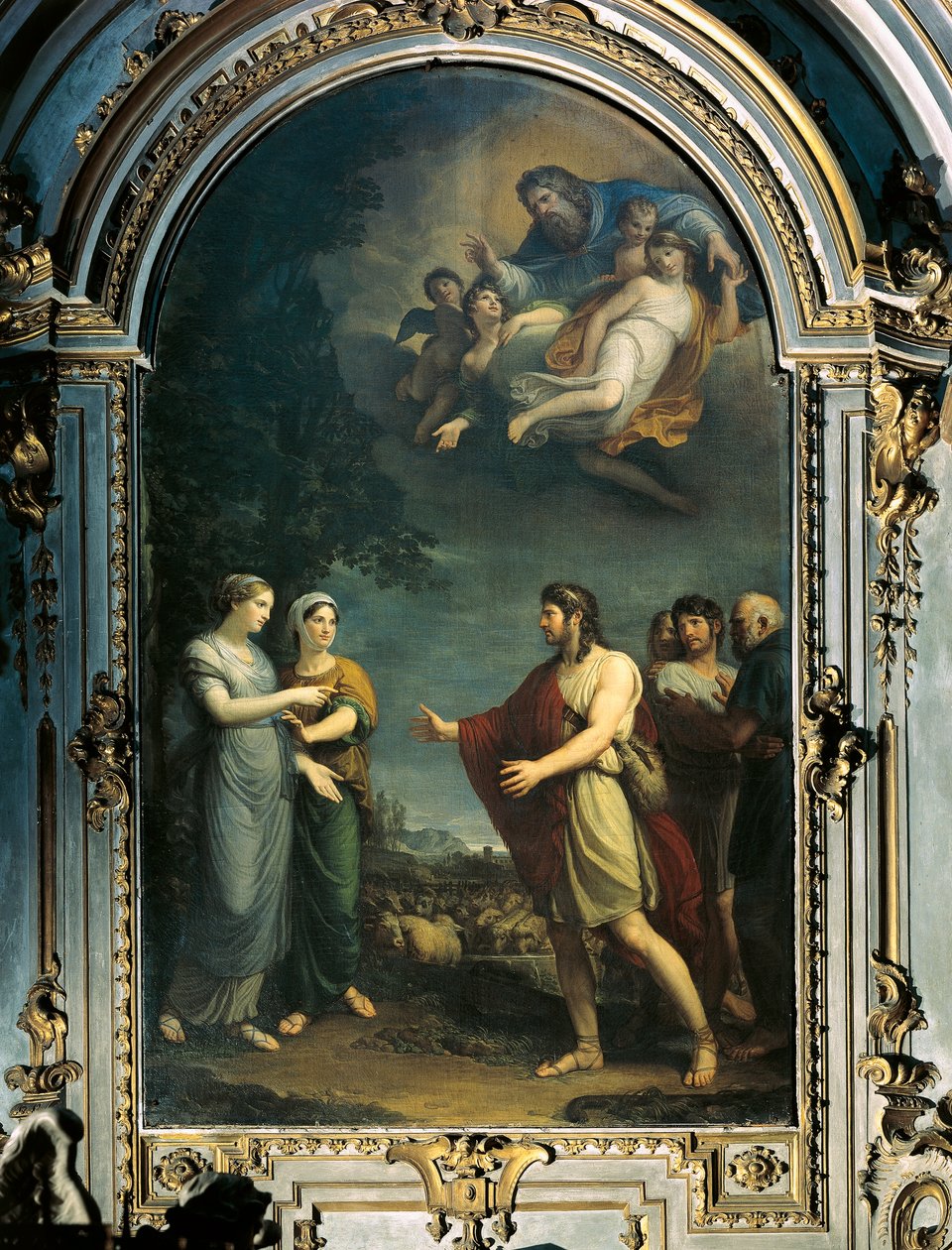 Jacob ve Rachel, Andrea Appiani, 18. yüzyıl, panel üzerine yağlı boya by Andrea the Elder Appiani