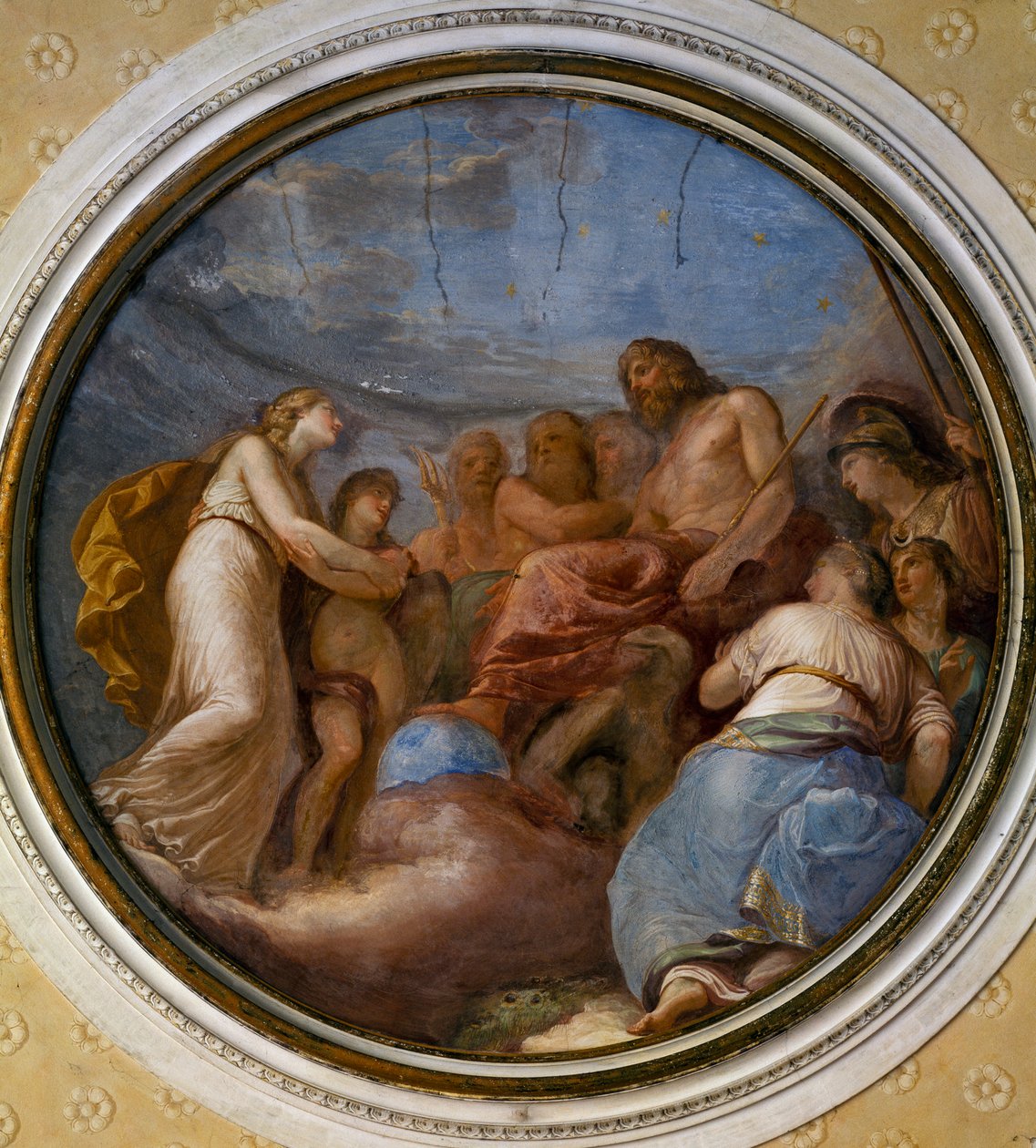 Andrea Appiani (1754-1817), Villa Reale, Monza, İtalya tarafından boyanmış Tondo by Andrea the Elder Appiani
