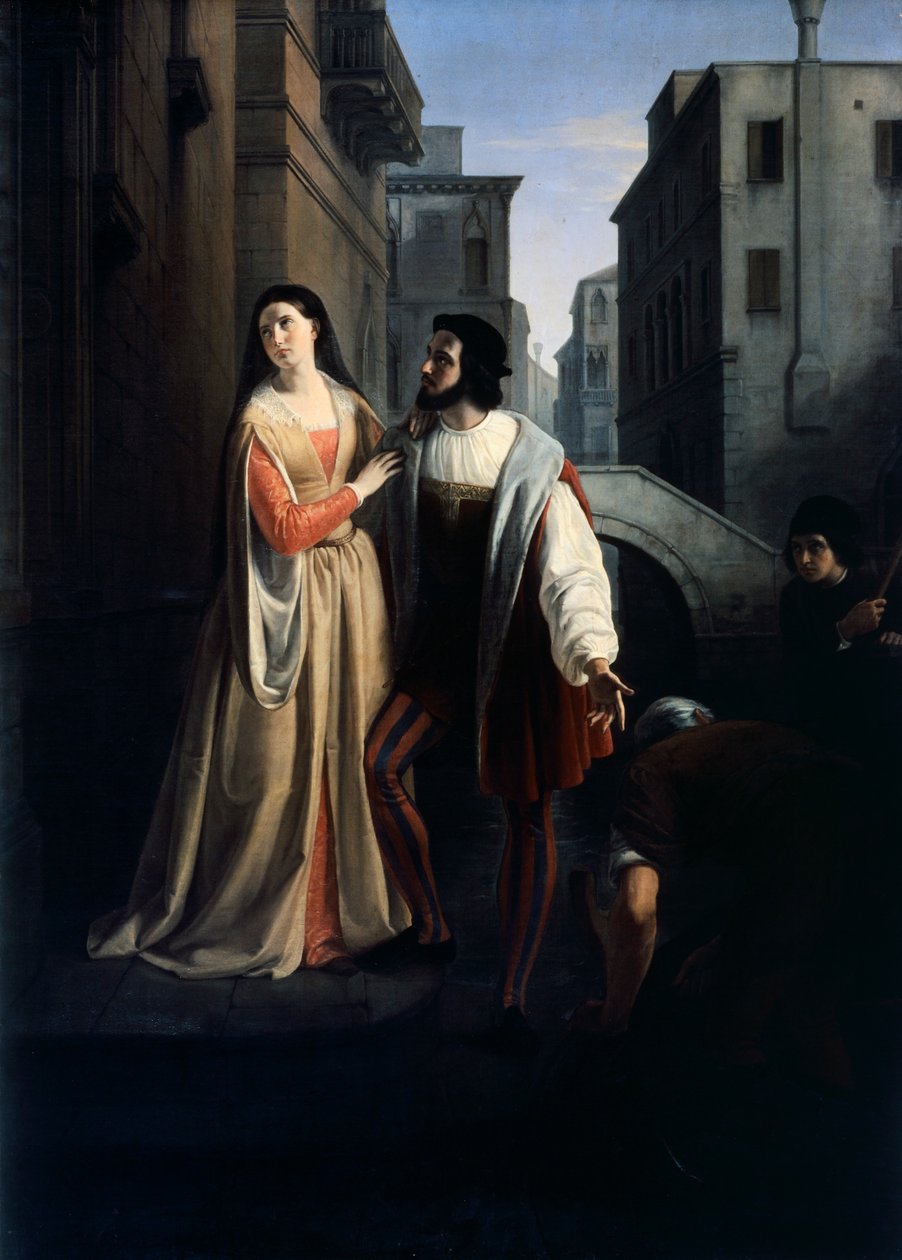 Bianca Cappello aile evinden ayrıldı by Andrea the Younger Appiani