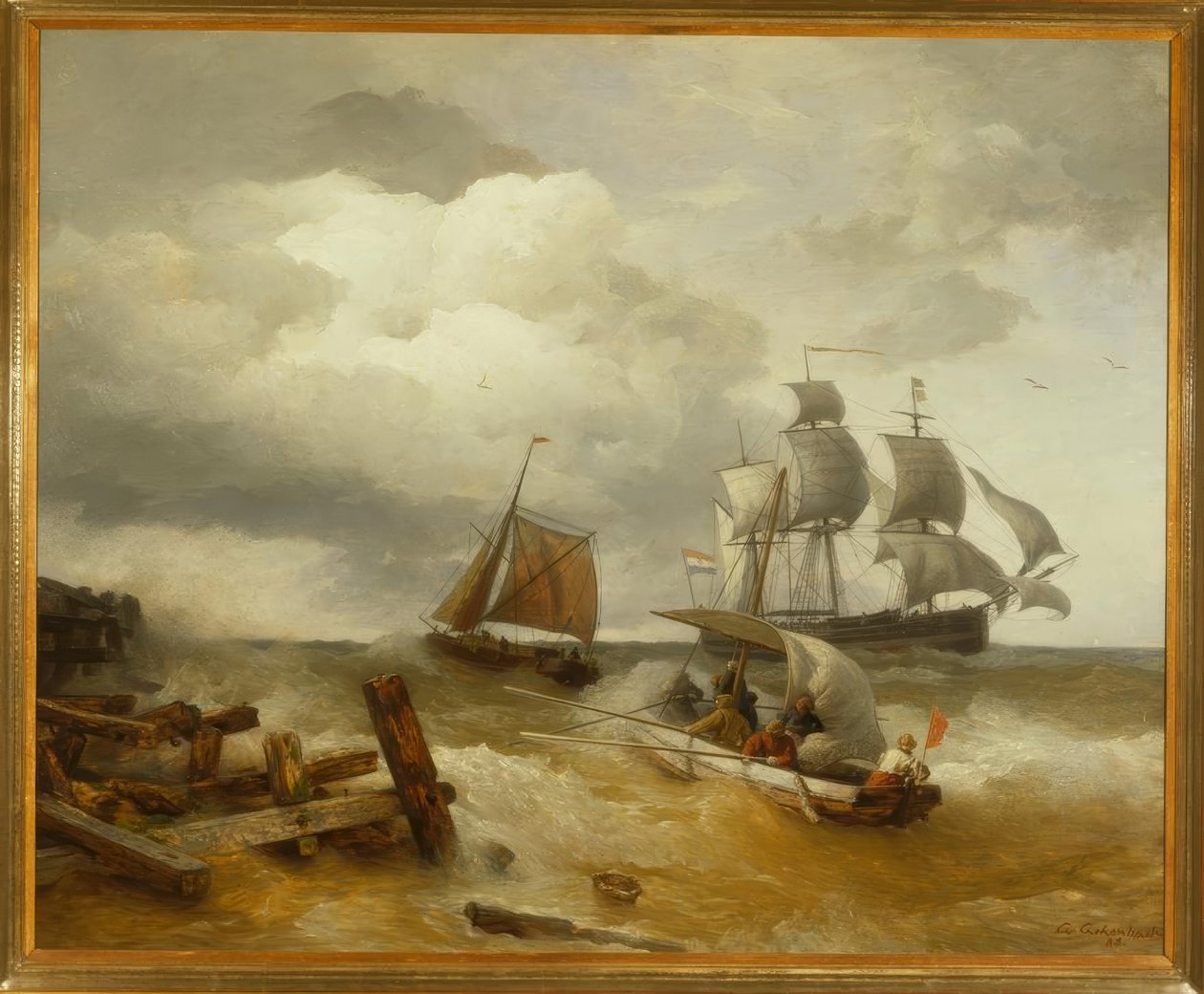 A.Achenbach, Deniz by Andreas Achenbach