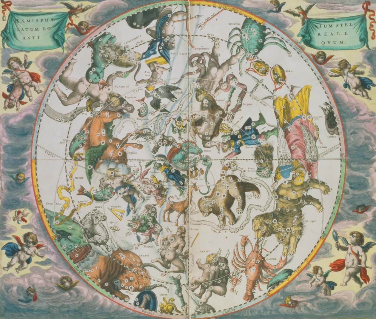 "Göksel Atlas veya Evrenin Uyumu" (atlas coelestis seu harmonia macrocosmica) pub