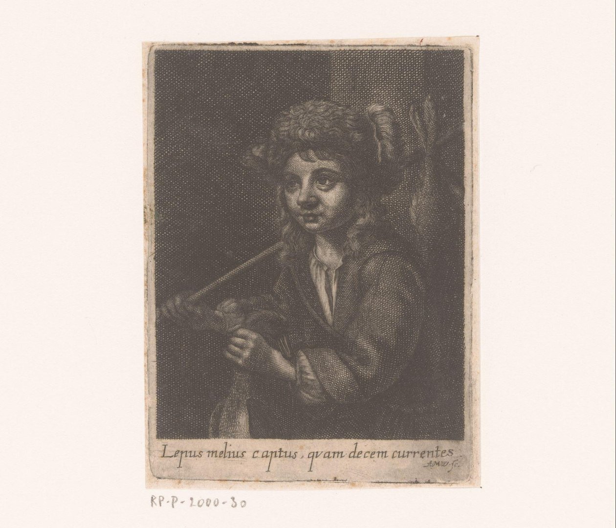 jöle jager Tavşan ondan daha iyi yakalandı (nesnedeki başlık) by Andreas Matthäus Wolfgang