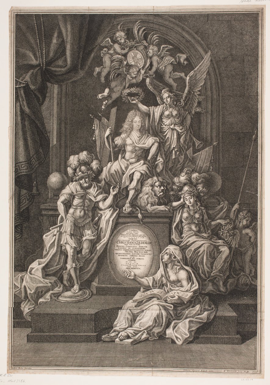 Christian Gyldenløve ile alegorik düzenleme by Andreas Reinhardt