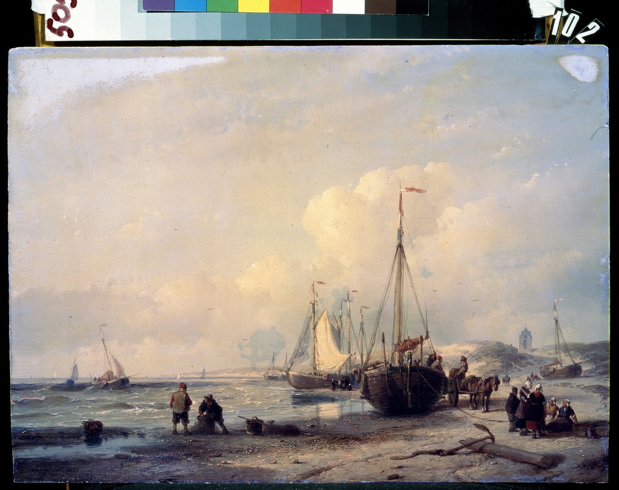 Deniz manzarası. Andreas Schelfhout