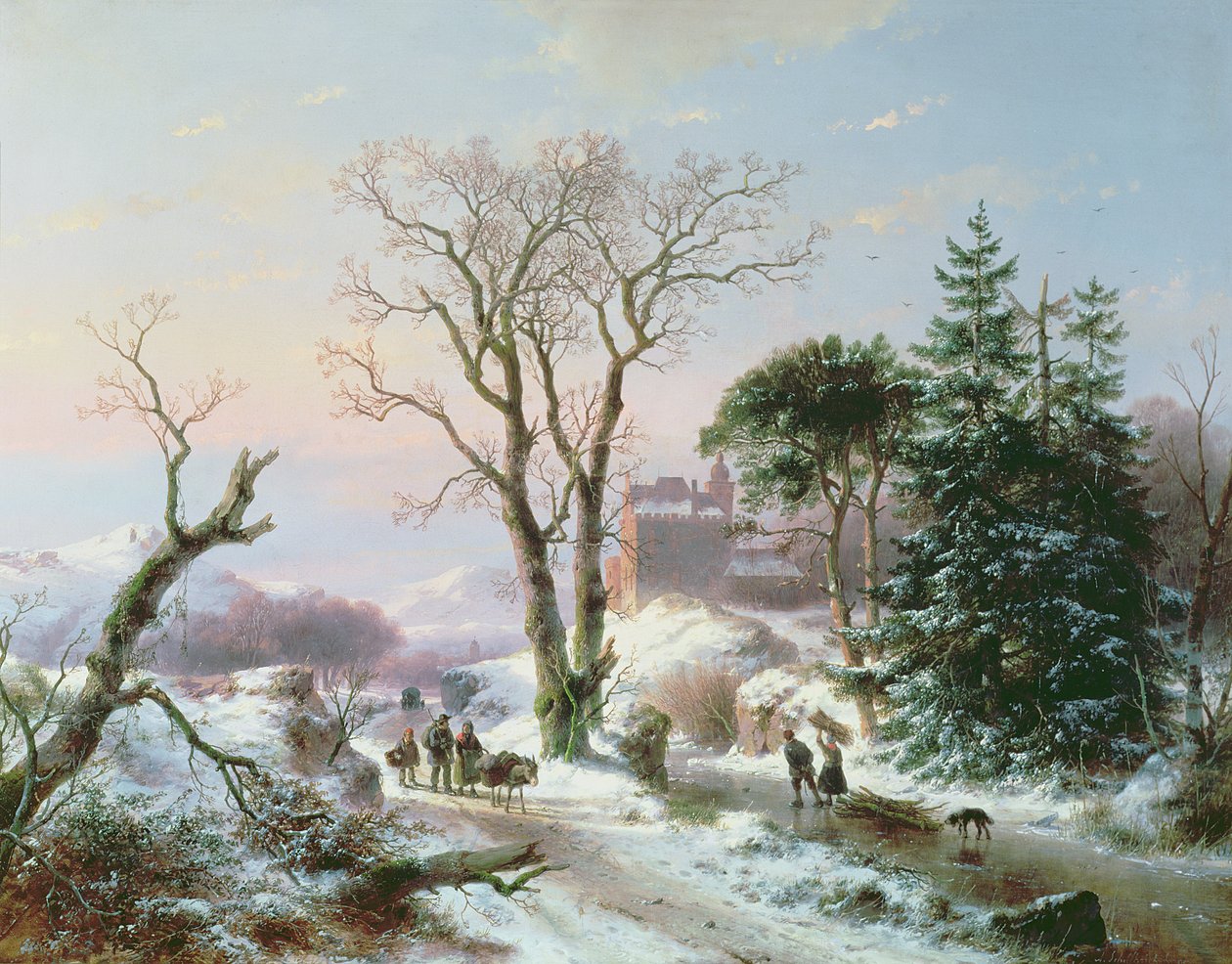 Bilinmeyen resim by Andreas Schelfhout
