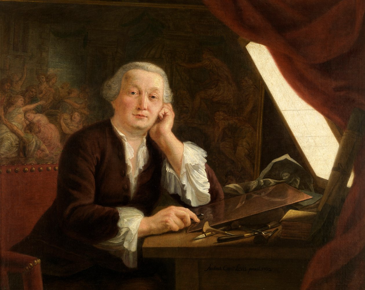 Peter Francis Martenasie by Andreas or Andries Lens