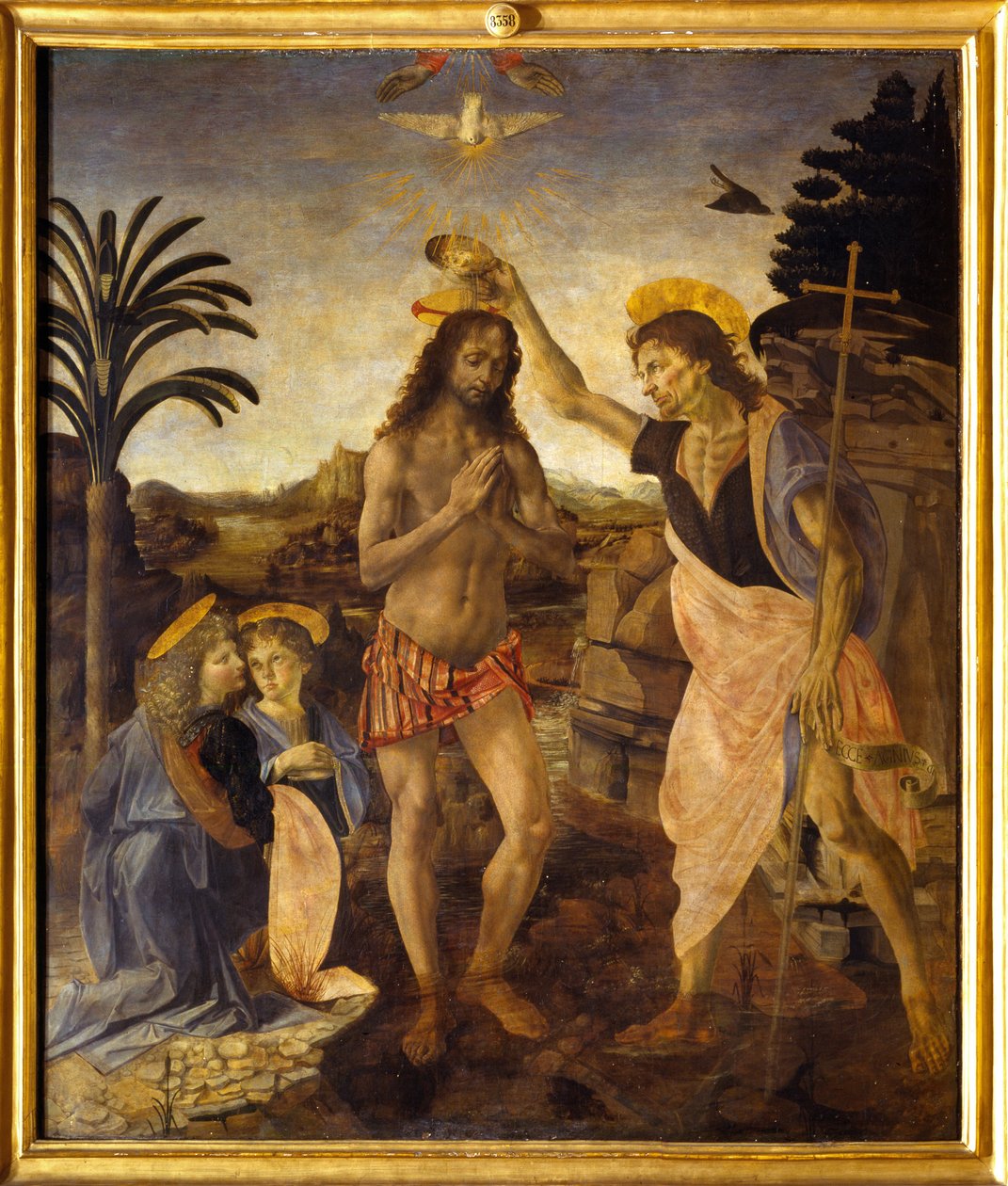 Mesih'in Vaftizi by Andreea & Vinci Leonardo da (1452 1519) Verrocchio