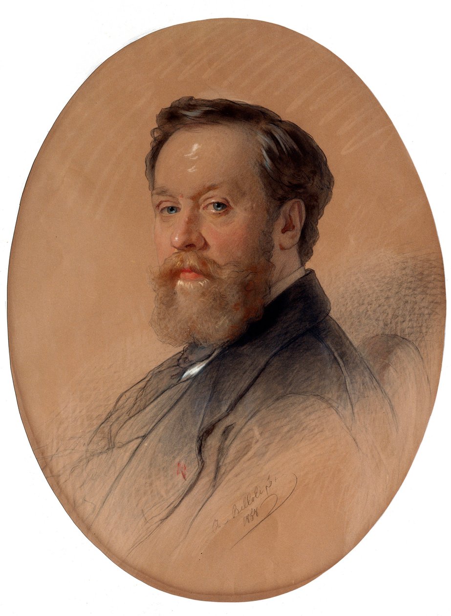 Asaletin mareşalinin portresi V.Y. Tülinov, 1868. by Andrei Belloli